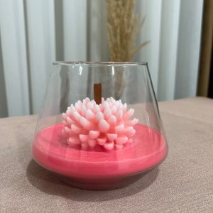 شمع ظرف شیشه ای