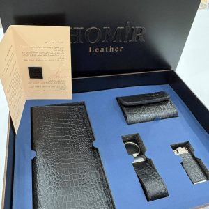 باکس هُمیر چرم طبیعی طرح کروکدیل