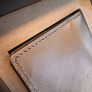 کیف پول کتی چرم طبیعی گاوی طرح ساده